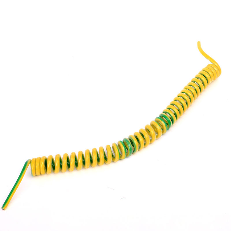 Material de cubierta PVC 2-10 núcleos retardante de llama espiral rizado de resorte cable de alimentación para equipos electrónicos