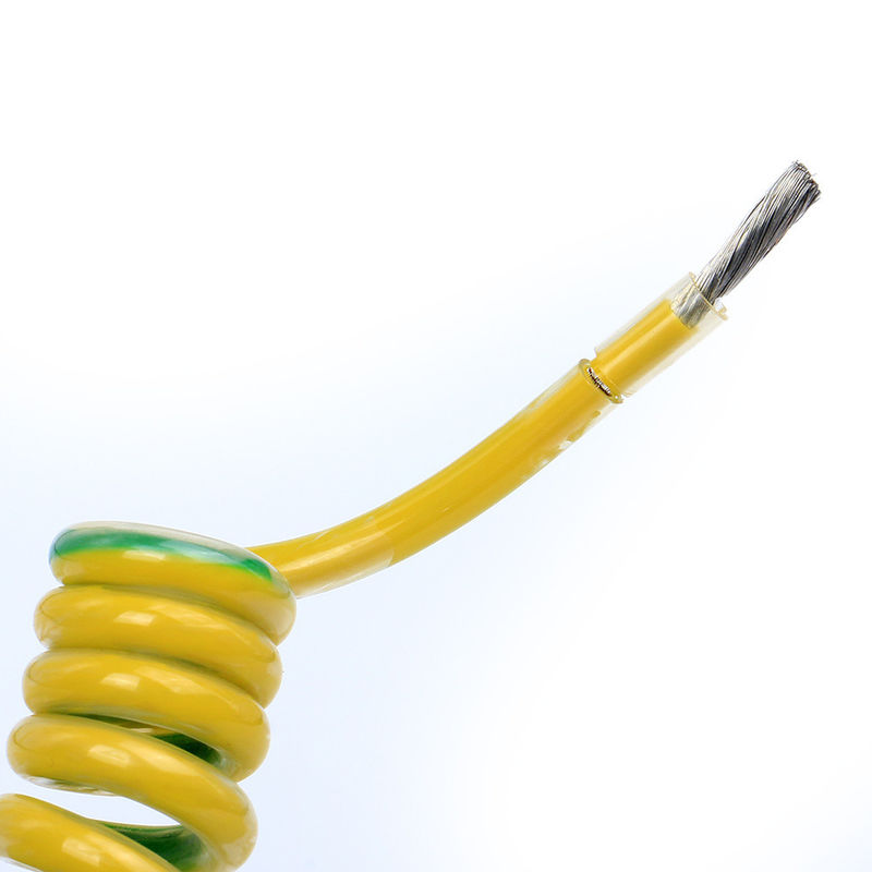 Material de cubierta PVC 2-10 núcleos retardante de llama espiral rizado de resorte cable de alimentación para equipos electrónicos