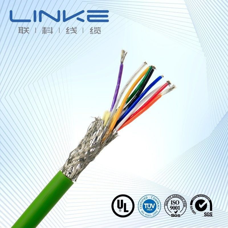 Cable de robótica de resorte de energía espiral enrollado de chaqueta de goma para enrollado suave