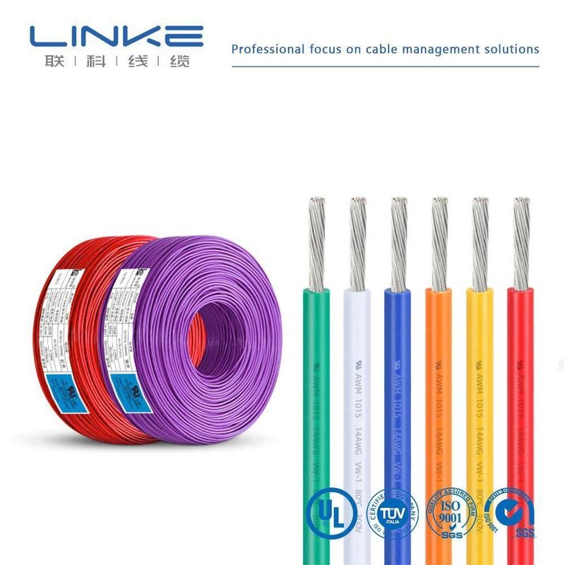 Cable eléctrico para conexión eléctrica y alambre de cobre Línea de señal eléctrica Línea de control eléctrico Cable de extensión eléctrica Conexión interna de aparatos eléctricos
