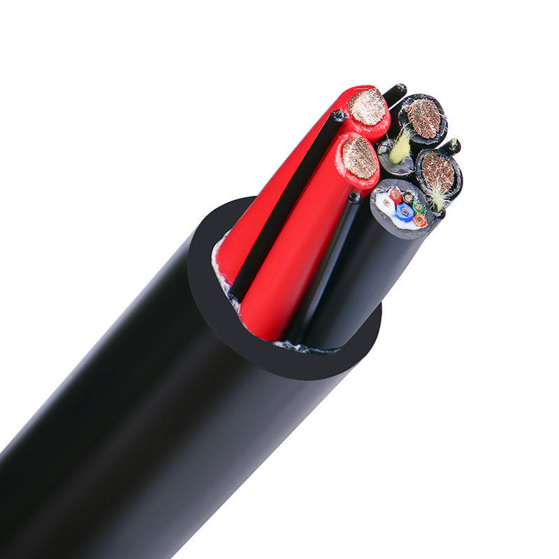 Cable de datos de cable coaxial de conductor en cadena impermeable con exterior personalizable para control industrial