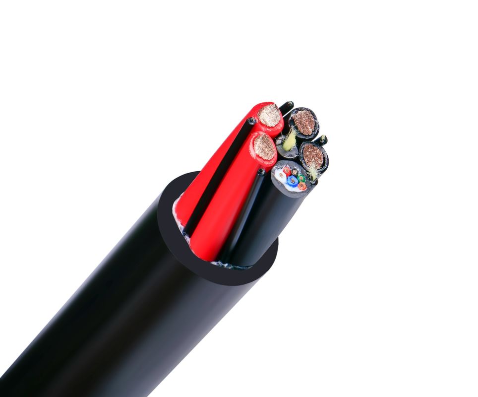Cable de datos de cable coaxial de conductor en cadena impermeable con exterior personalizable para control industrial