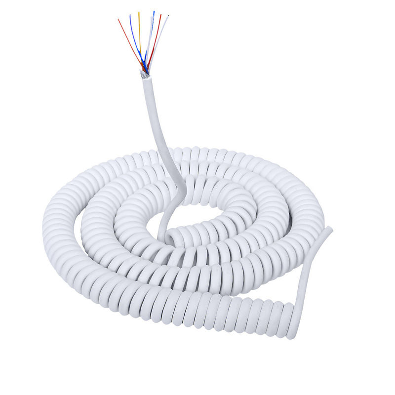 Cable espiral nominal de 300 V de cobre enlatado PUR para control industrial