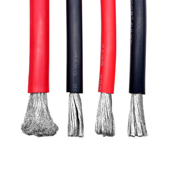 18AWG Alta temperatura flexible de silicona suave de cable eléctrico retardante de llama uso de batería de litio de nueva energía