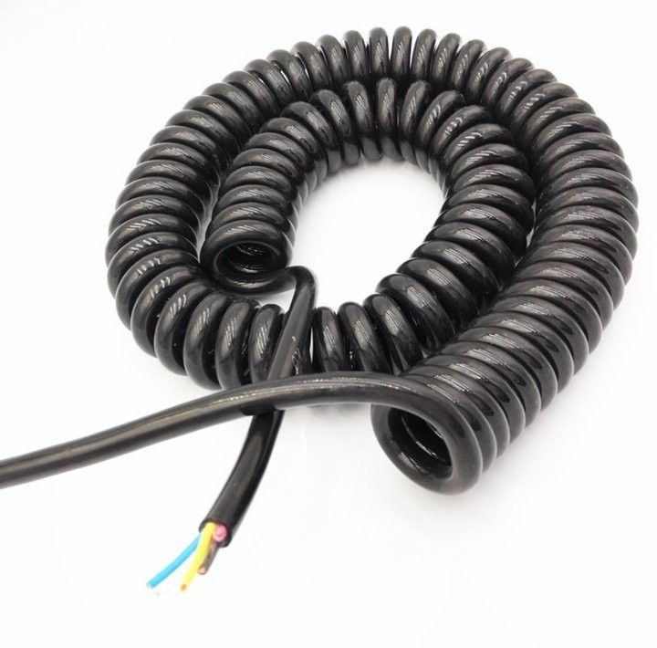 Cable de control industrial personalizado para procesamiento de alta potencia OEM Cable espiral con certificación UL