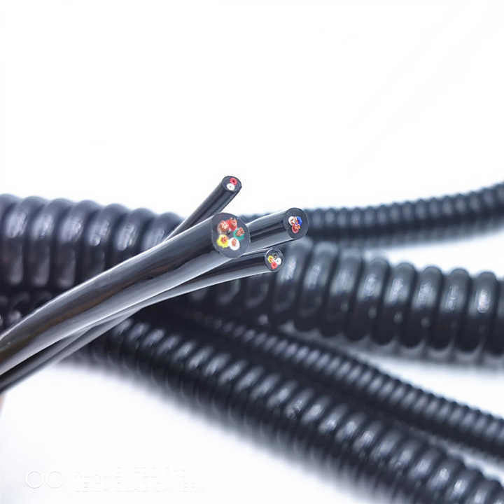 Cable de control industrial personalizado para procesamiento de alta potencia OEM Cable espiral con certificación UL