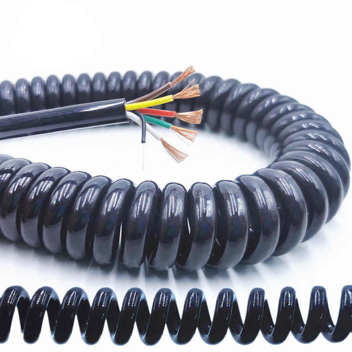 Cable de control industrial personalizado para procesamiento de alta potencia OEM Cable espiral con certificación UL