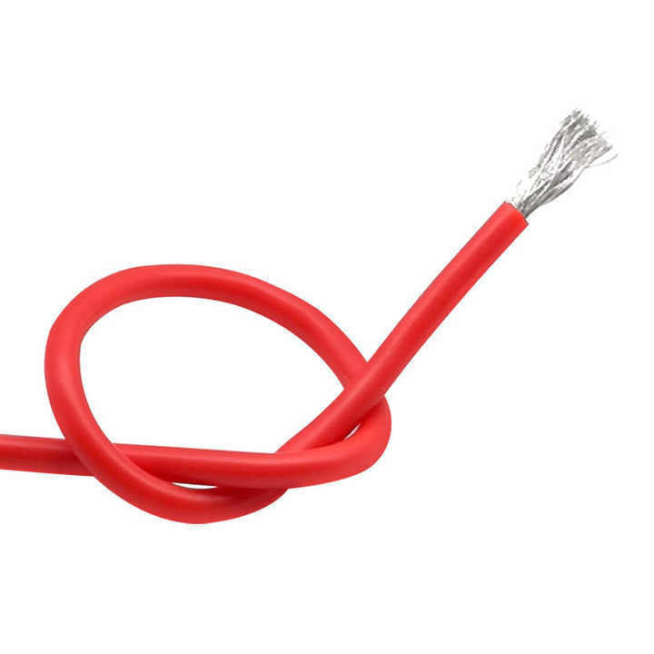 26 AWG Cable eléctrico de goma de silicona ultra flexible con alambre de cobre enlatado