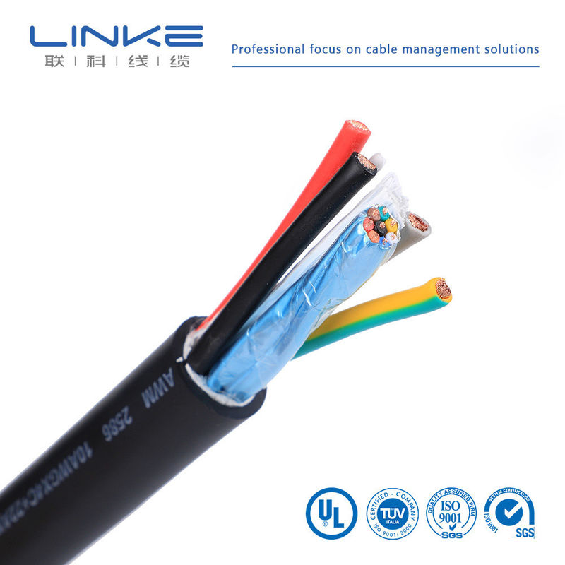 Cable RVV de 4 núcleos 300/500V con aislamiento de PVC y conductor de cobre para control industrial y automatización