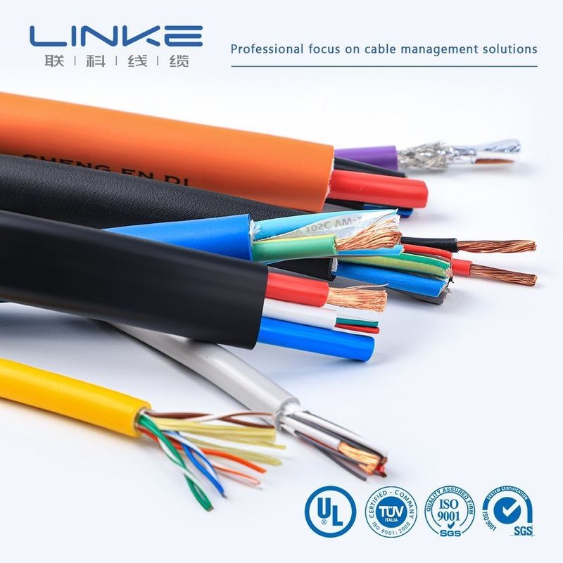 Cables de control industrial aislados de cable de cobre blando de PVC 60227 IEC 52 53rvv Cables de control de varios núcleos