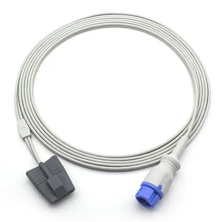 Cables de adaptación de extensión SpO2 TPU aislados Reutilizables Cables de equipo médico