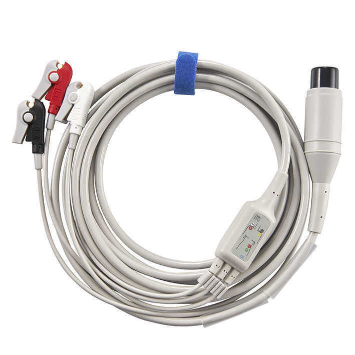12 canales de ECG de la máquina de repuestos de cobre enlatado médico para el paciente ECG cable