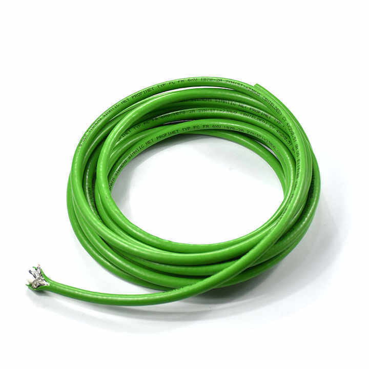 Material de conductor de cobre / enlatado de cobre personalizado chaleco verde PUR Canbus cable de bus industrial con forma de alambre redondo