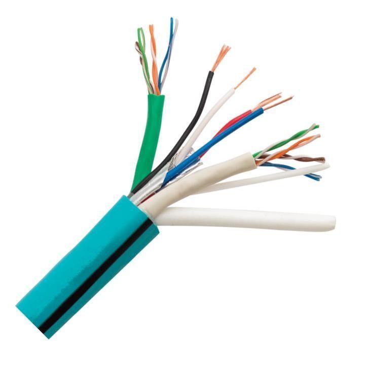 Cable coaxial de cobre desnudo de 750hm de 100 metros Rg174 Cable con chaqueta de PVC de corriente de 300V