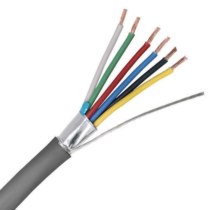 Cables de control aislados de cable redondo de cobre XLPE con cubierta de PVC de 0,16 mm de núcleo múltiple