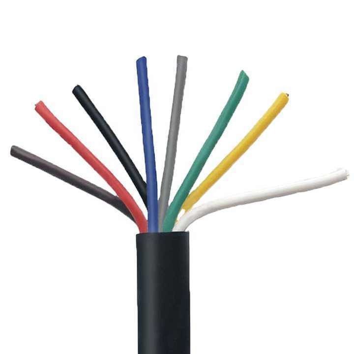 Cables de control aislados de cable redondo de cobre XLPE con cubierta de PVC de 0,16 mm de núcleo múltiple