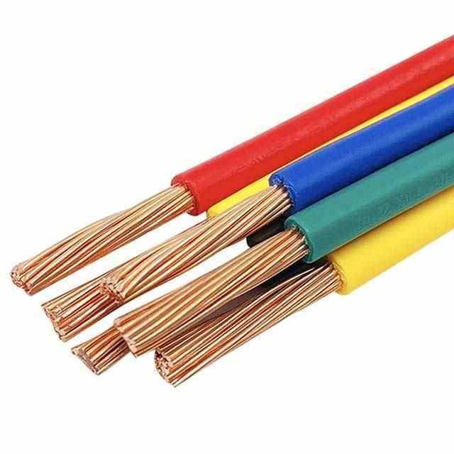Cable eléctrico LK-604 de suministro directo, núcleo único de cobre estañado de 2.5 mm, con voltaje nominal de 300-600V, aislamiento de PVC