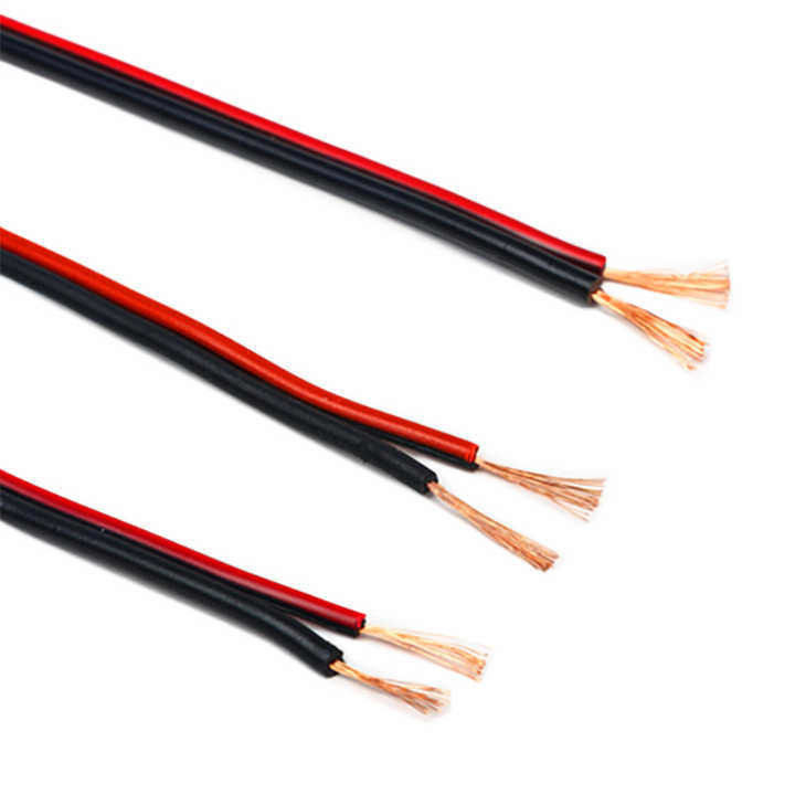 UL2468 PVC aislante altavoz de cobre alambre de 2 núcleos cable flexible con material duradero