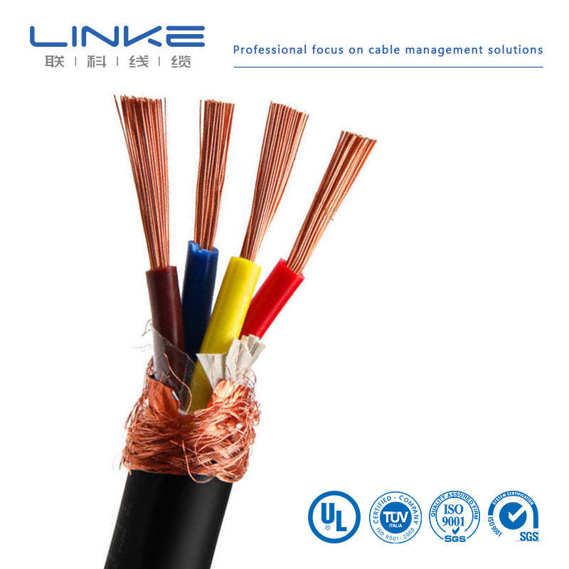 Cables de control de cobre multi núcleo enlatados de 300 V con aislamiento de alto voltaje para el control de equipos