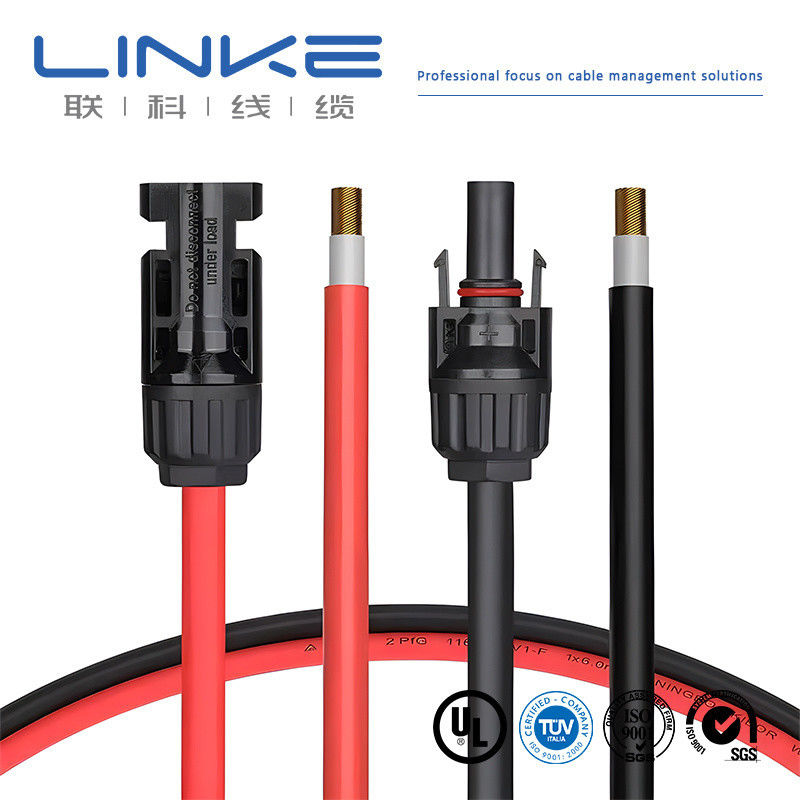 Cable solar de chaqueta de PVC de baja y media tensión 10AWG para almacenamiento de energía fotovoltaica de automóviles