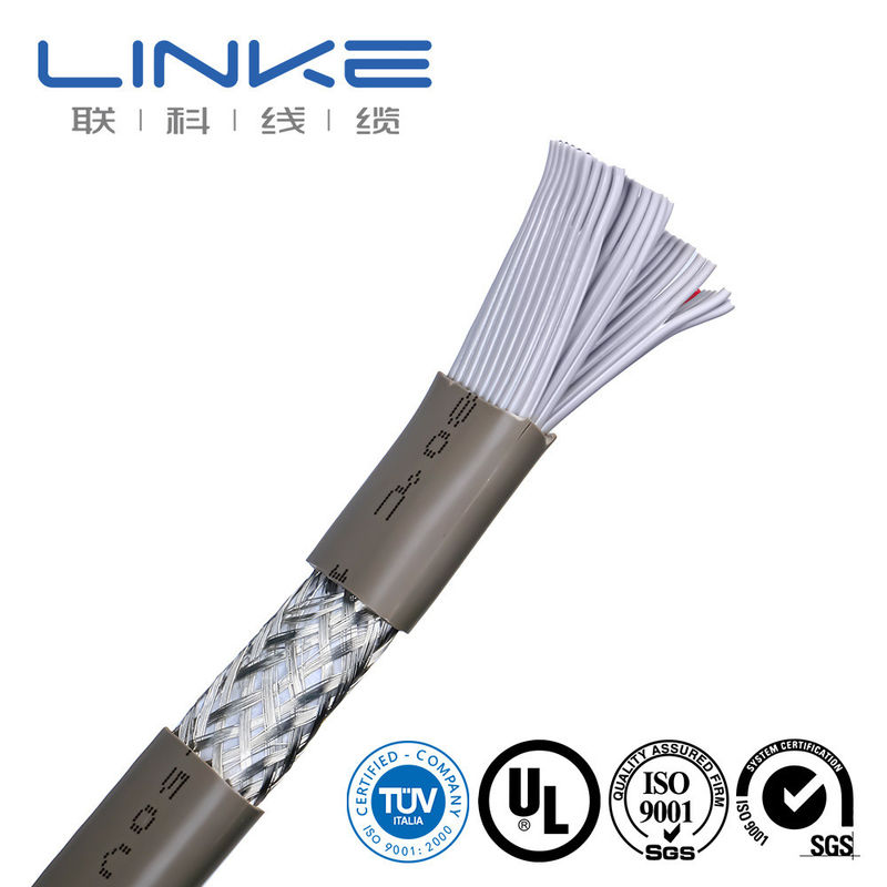 1000V 50 núcleos de cobre enlatado con escudo TPU material de cable plano forma de alambre plano