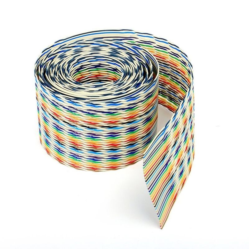 Cable plano de cobre flexible para conectores IDC personalizado a petición y envolvente de PVC
