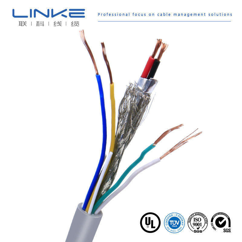 UL2464 Cable de voltaje medio de PVC de núcleo múltiple aislado con conductor de cobre enlatado de 300V