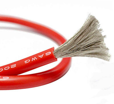 Cable de cobre aislado con silicona de alta flexibilidad y resistencia al desgaste, con resistencia a altas temperaturas para instalaciones eléctricas