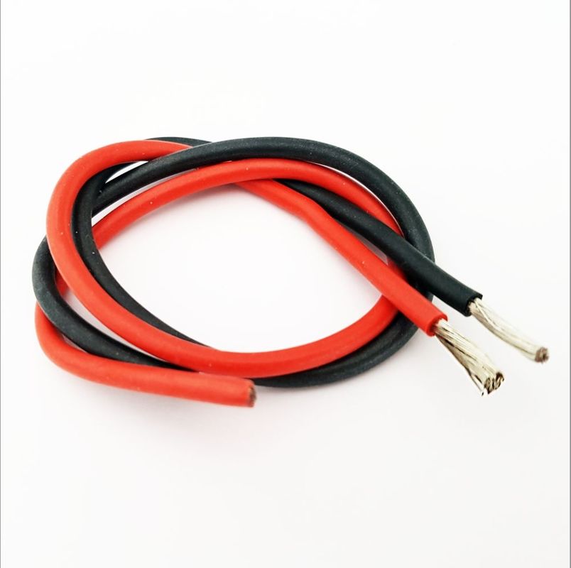 Cable de cobre aislado con silicona de alta flexibilidad y resistencia al desgaste, con resistencia a altas temperaturas para instalaciones eléctricas