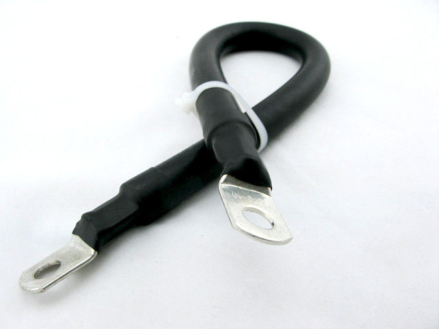 Cables de batería de color negro de 2 gabaritos AWG cable de cobre para energía solar, marina, inversor