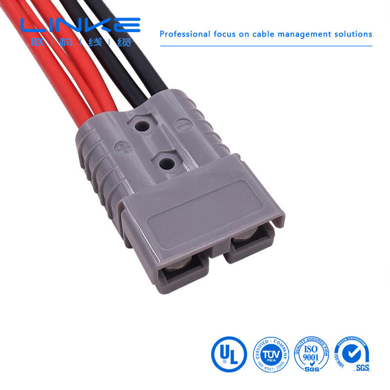 Conector de enchufe 8AWG cable de conector de panel solar 50A/600V Adaptador de puerto de anuncios 300mm cable de conector solar