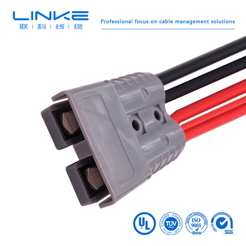 Conector de enchufe 8AWG cable de conector de panel solar 50A/600V Adaptador de puerto de anuncios 300mm cable de conector solar