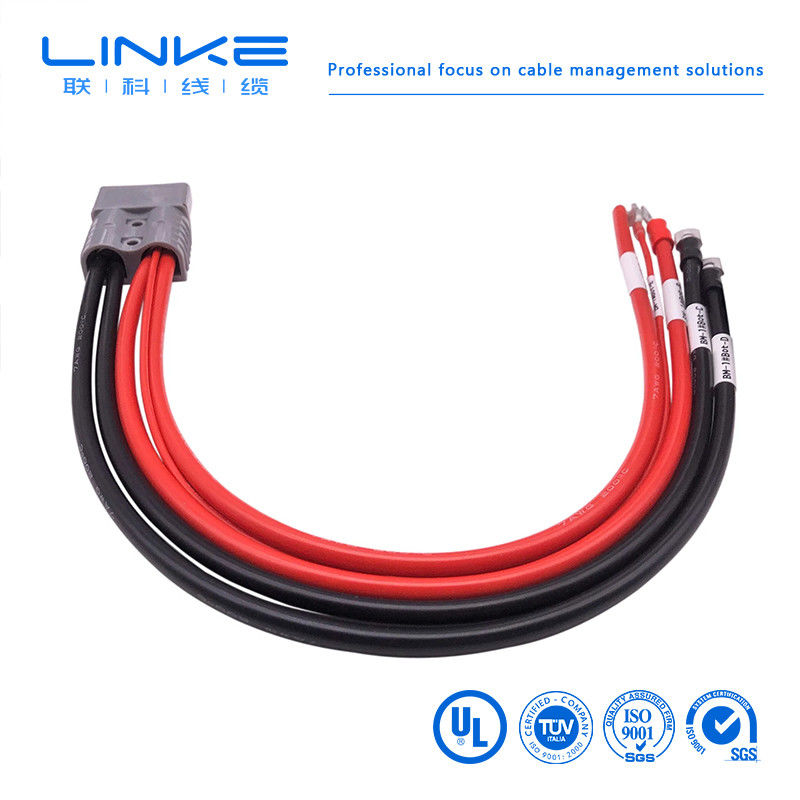 Conector de enchufe 8AWG cable de conector de panel solar 50A/600V Adaptador de puerto de anuncios 300mm cable de conector solar
