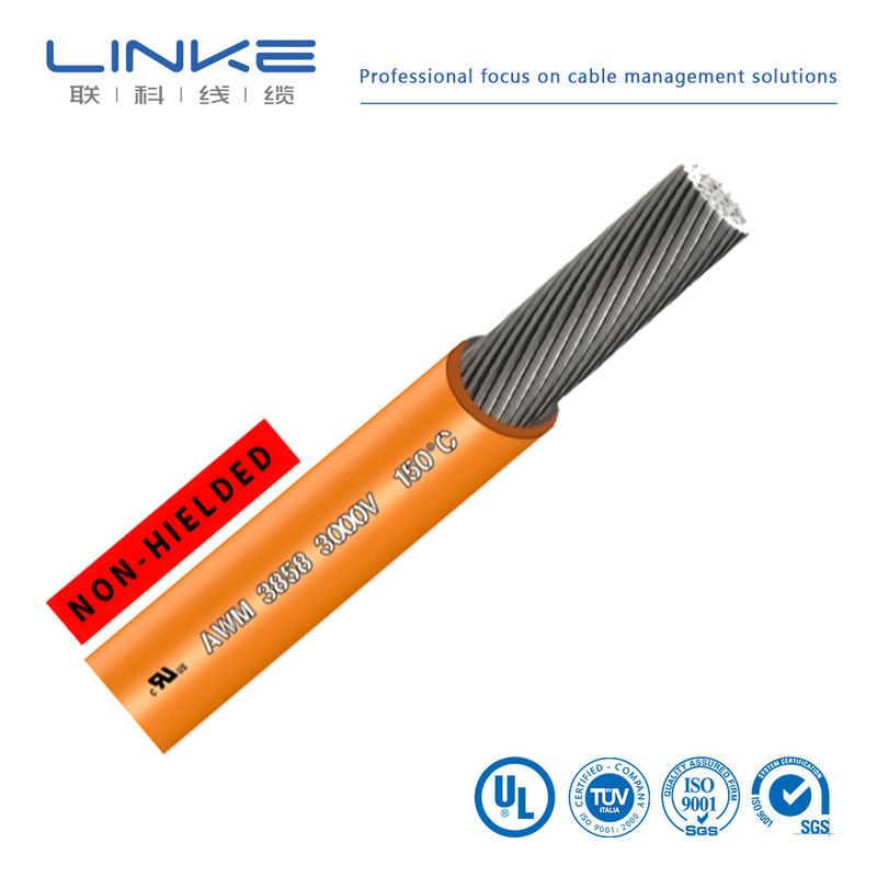Cables de caucho de silicona de cobre enlatado UL3858 Cables de alimentación de alta tensión