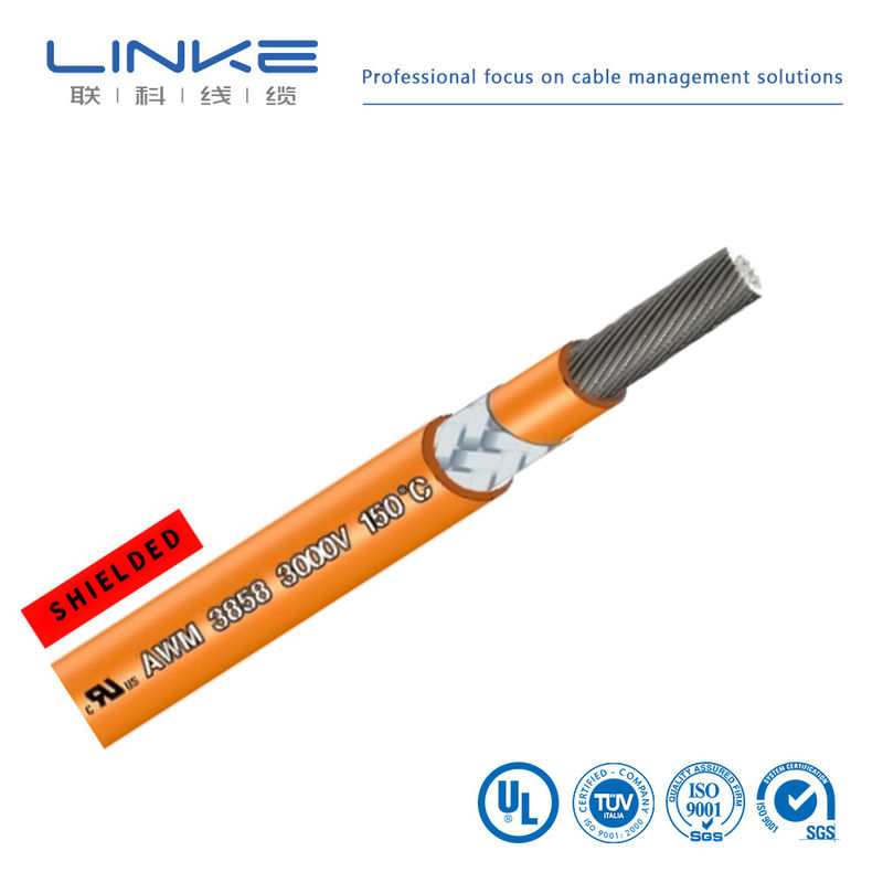 Cables de caucho de silicona de cobre enlatado UL3858 Cables de alimentación de alta tensión