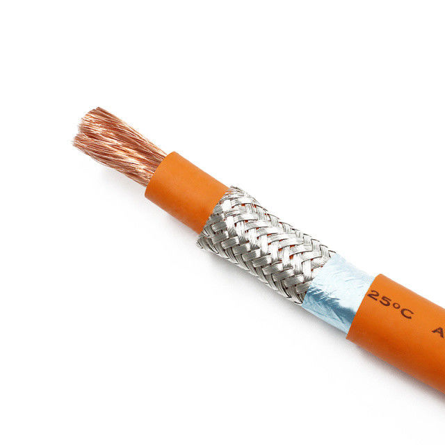 Cable de cargador para vehículos eléctricos de silicona flexible y blindado con voltaje nominal de 1500 V para aplicaciones de alta potencia