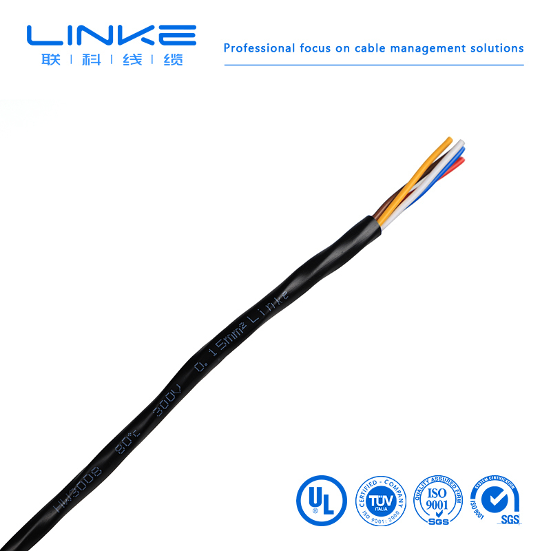 Copper Conductor Royal Cord Flexible Cable RVV, 2 3 4 5 Core 0.75 1 1.5 2.5 4 6mm Electrical Cable Wire H05VV-F Power Cable