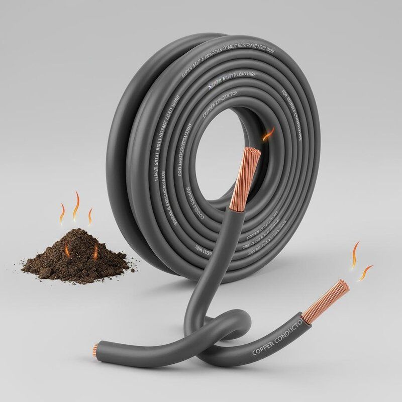 Cable de alambre de resistencia al calor y a la fusión súper suave con conductor de cobre para aplicaciones de calefacción y subterráneas