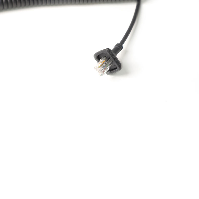 Categoría 6 Cable de red de resorte industrial blindado de gigabit con conector RJ45 para Ethernet industrial