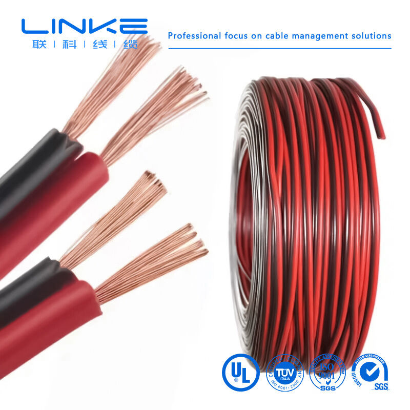 2468 VW-1 80°C 300V 22AWGx2C Cables de altavoz de PVC de 2 núcleos