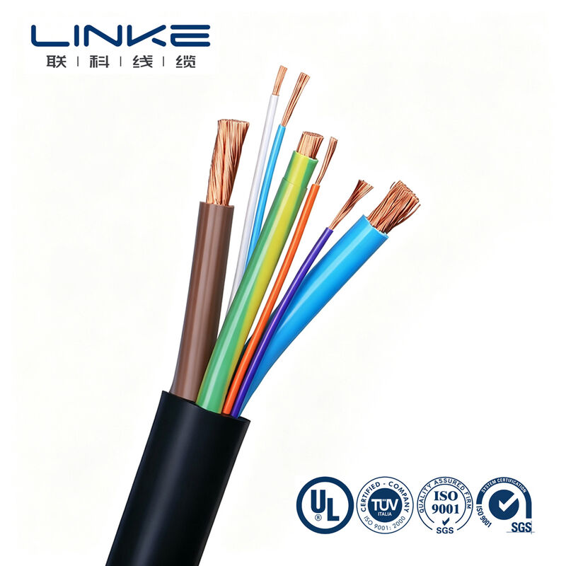 Cable de cargador de vehículos eléctricos de carga pesada de 450/750/1000V multi-núcleo personalizado para vehículos eléctricos